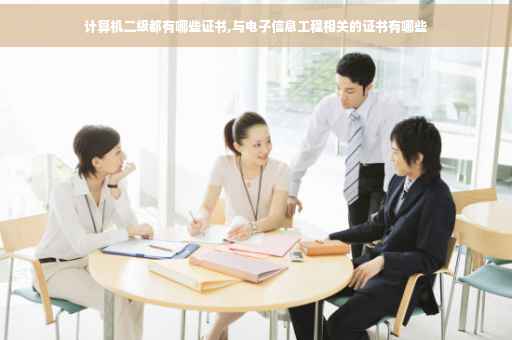 计算机二级都有哪些证书,与电子信息工程相关的证书有哪些