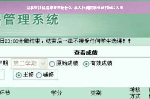 湖北省社科院毕业学历什么-北大社科院毕业证书图片大全