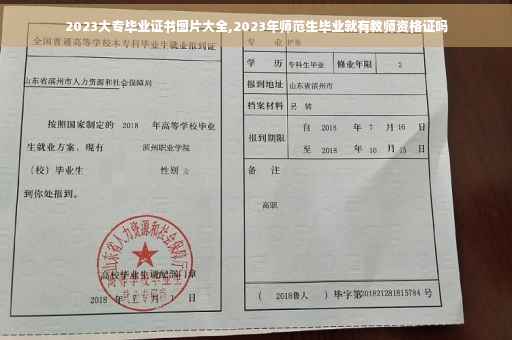 2023大专毕业证书图片大全,2023年师范生毕业就有教师资格证吗