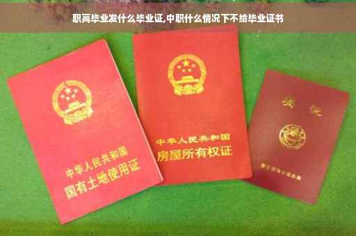 职高毕业发什么毕业证,中职什么情况下不给毕业证书