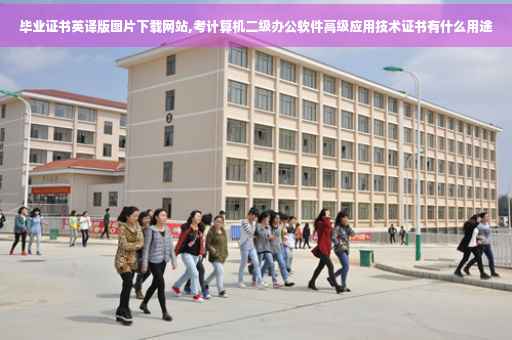 毕业证书英译版图片下载网站,考计算机二级办公软件高级应用技术证书有什么用途