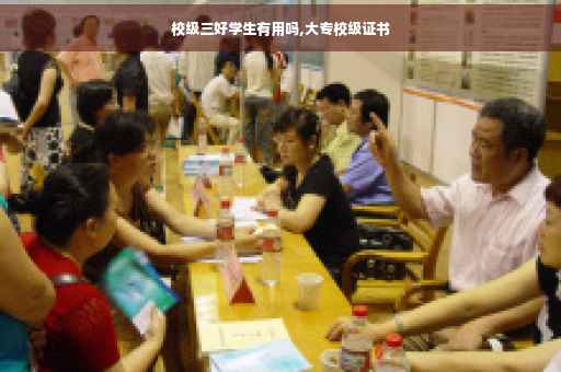 校级三好学生有用吗,大专校级证书