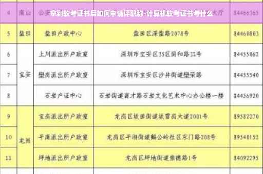 拿到软考证书后如何申请评职称-计算机软考证书考什么