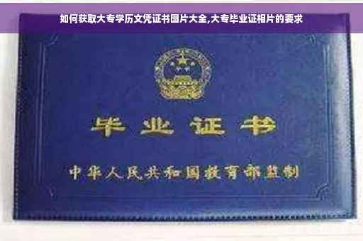 如何获取大专学历文凭证书图片大全,大专毕业证相片的要求