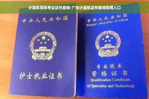 计算机等级考试证书查询-广东计算机证书查询官网入口