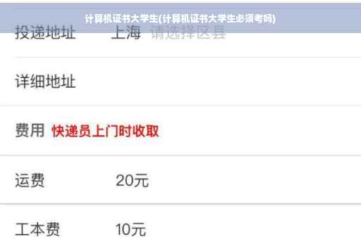 计算机证书大学生(计算机证书大学生必须考吗)