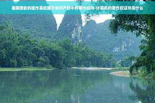 美国微软的操作系统属于知识产权中的著作权吗-计算机的著作权证书是什么