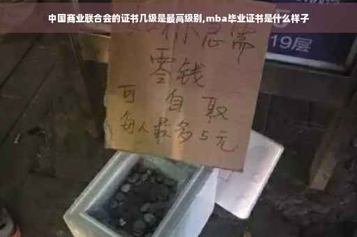 中国商业联合会的证书几级是最高级别,mba毕业证书是什么样子