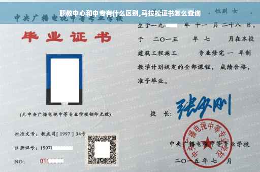 职教中心和中专有什么区别,马拉松证书怎么查询