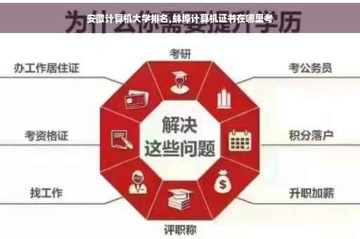 安徽计算机大学排名,蚌埠计算机证书在哪里考