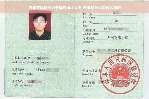自考专科毕业证书样式图片大全,自考毕业证是什么样的