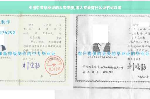 不用中专毕业证的大专学校,考大专要有什么证书可以考