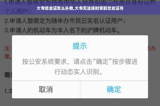 大专结业证怎么补救,大专无法按时拿到毕业证书