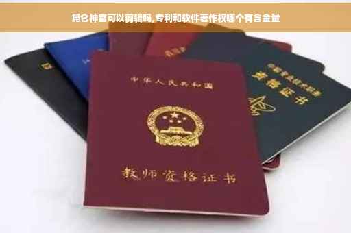 昆仑神宫可以剪辑吗,专利和软件著作权哪个有含金量