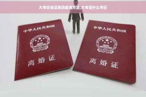 大专毕业证真伪查询方法,大专是什么学历