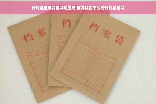计算机程序员证书哪里考,离开校园怎么考计算机证书
