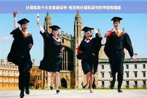 计算机类十大含金量证书-有没有计算机证书的学校有哪些