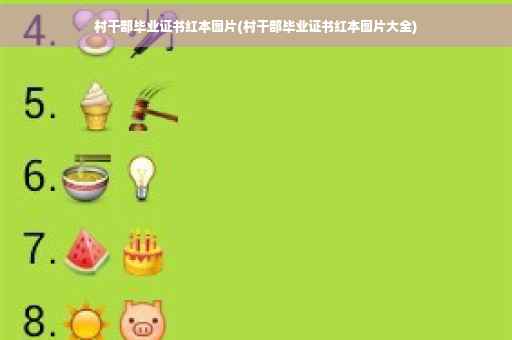 村干部毕业证书红本图片(村干部毕业证书红本图片大全)