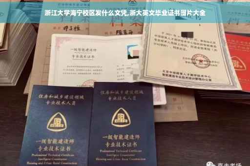 浙江大学海宁校区发什么文凭,浙大英文毕业证书图片大全