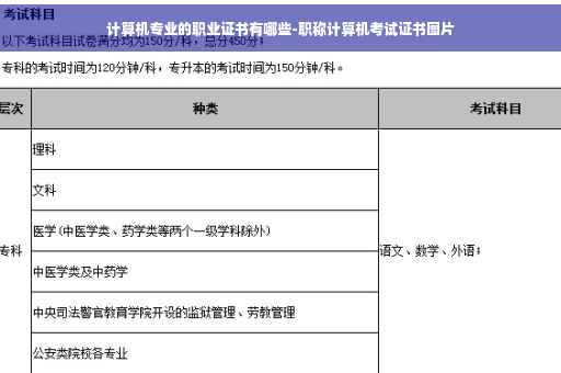 计算机专业的职业证书有哪些-职称计算机考试证书图片