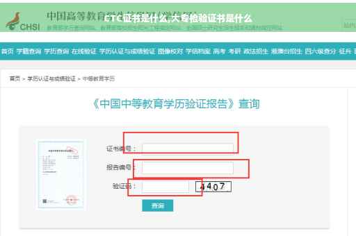 CTC证书是什么,大专检验证书是什么