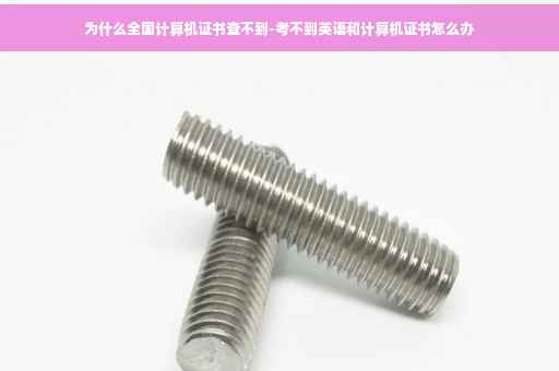 为什么全国计算机证书查不到-考不到英语和计算机证书怎么办