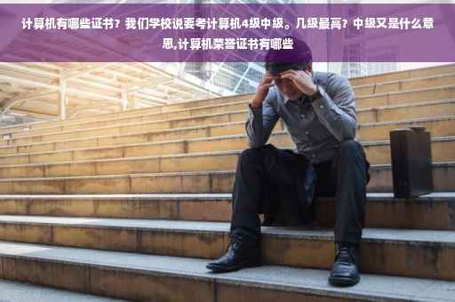 计算机有哪些证书？我们学校说要考计算机4级中级。几级最高？中级又是什么意思,计算机荣誉证书有哪些