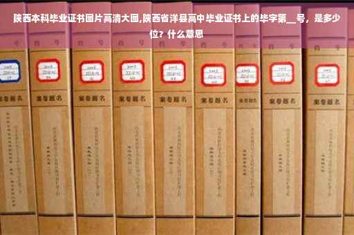 陕西本科毕业证书图片高清大图,陕西省洋县高中毕业证书上的毕字第__号，是多少位？什么意思