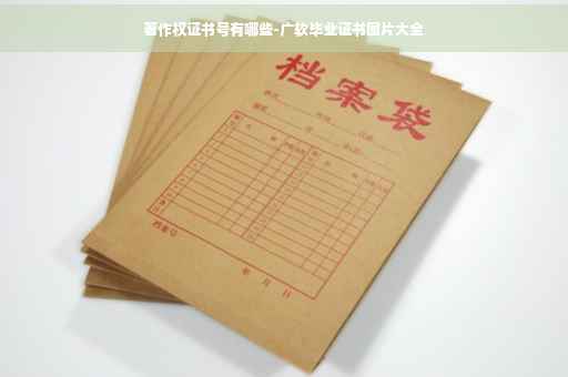 著作权证书号有哪些-广软毕业证书图片大全