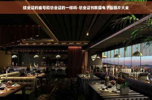结业证的编号和毕业证的一样吗-毕业证书教程电子版图片大全