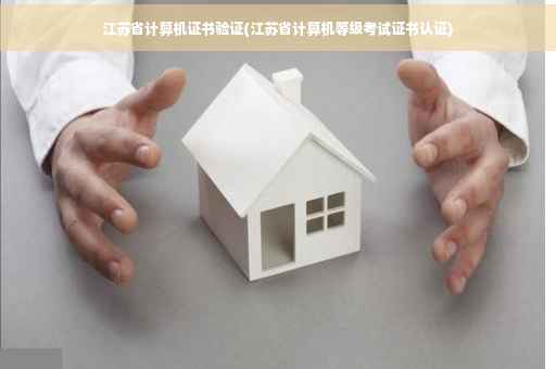 江苏省计算机证书验证(江苏省计算机等级考试证书认证)