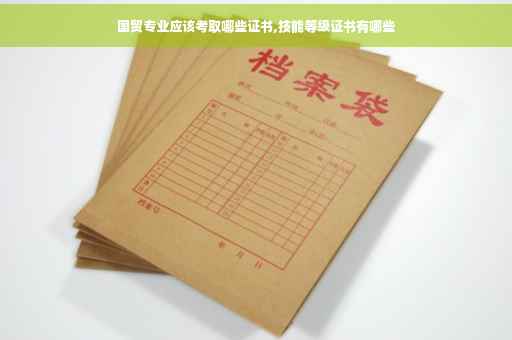 国贸专业应该考取哪些证书,技能等级证书有哪些