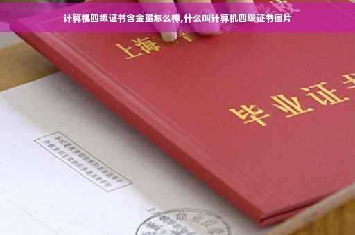 计算机四级证书含金量怎么样,什么叫计算机四级证书图片