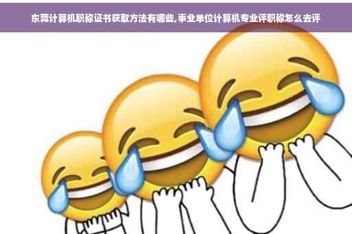 东莞计算机职称证书获取方法有哪些,事业单位计算机专业评职称怎么去评