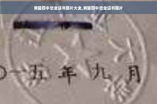 黄陂四中毕业证书图片大全,黄陂四中毕业证书图片