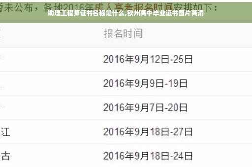 助理工程师证书名称是什么,钦州高中毕业证书图片高清