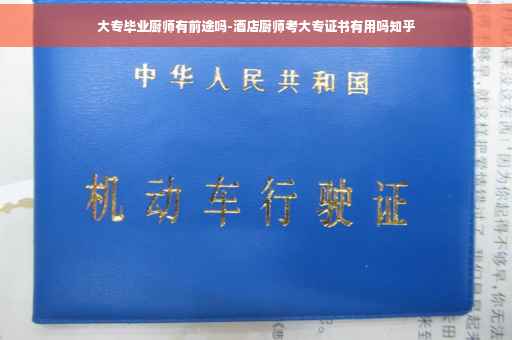 大专毕业厨师有前途吗-酒店厨师考大专证书有用吗知乎