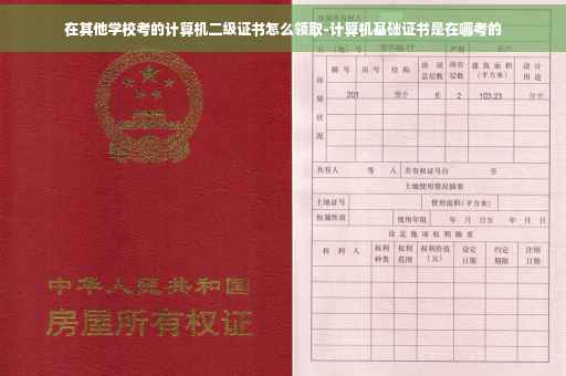 在其他学校考的计算机二级证书怎么领取-计算机基础证书是在哪考的