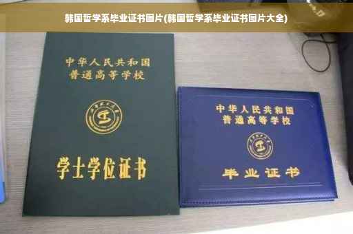 韩国哲学系毕业证书图片(韩国哲学系毕业证书图片大全)