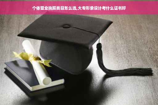 个体营业执照类目怎么选,大专形象设计考什么证书好