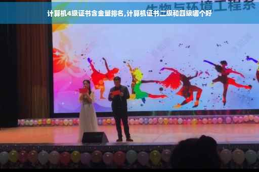 计算机4级证书含金量排名,计算机证书二级和四级哪个好