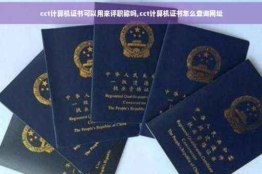 cct计算机证书可以用来评职称吗,cct计算机证书怎么查询网址