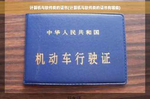 计算机与软件类的证书(计算机与软件类的证书有哪些)