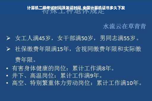 计算机二级考试时间及发证时间,全国计算机证书多久下发