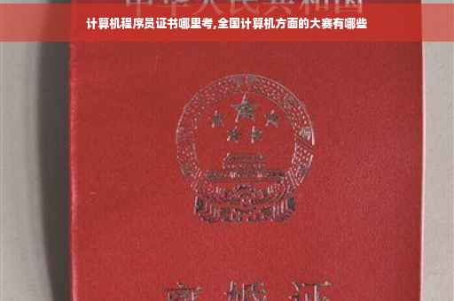 计算机程序员证书哪里考,全国计算机方面的大赛有哪些