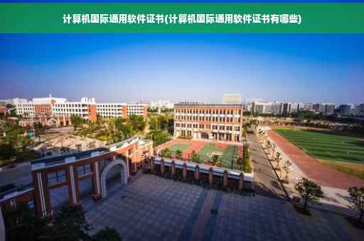 计算机国际通用软件证书(计算机国际通用软件证书有哪些)