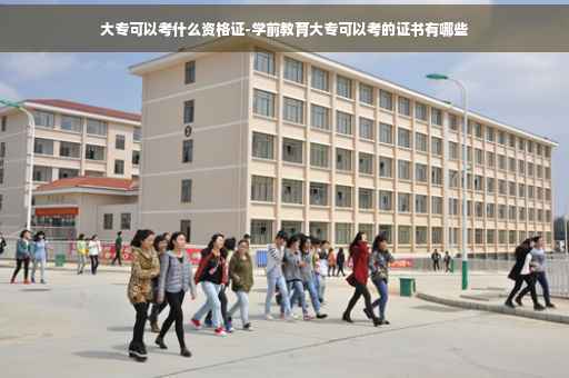 大专可以考什么资格证-学前教育大专可以考的证书有哪些