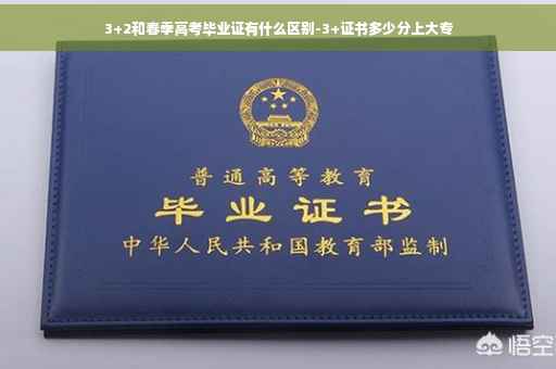 3+2和春季高考毕业证有什么区别-3+证书多少分上大专