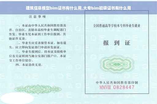 建筑信息模型bim证书有什么用,大专bim初级证书有什么用
