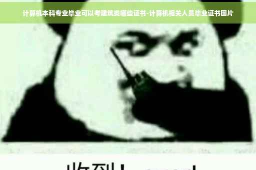 计算机本科专业毕业可以考建筑类哪些证书-计算机相关人员毕业证书图片